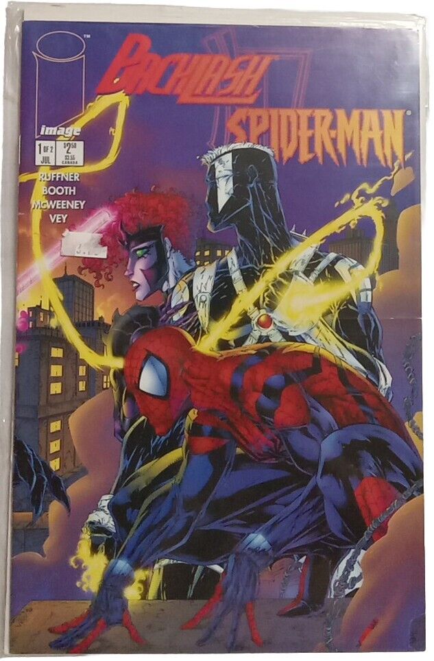 Backlash Spider-Man #1-2 Full Set (1996 Image/Marvel) 1st Printing NM