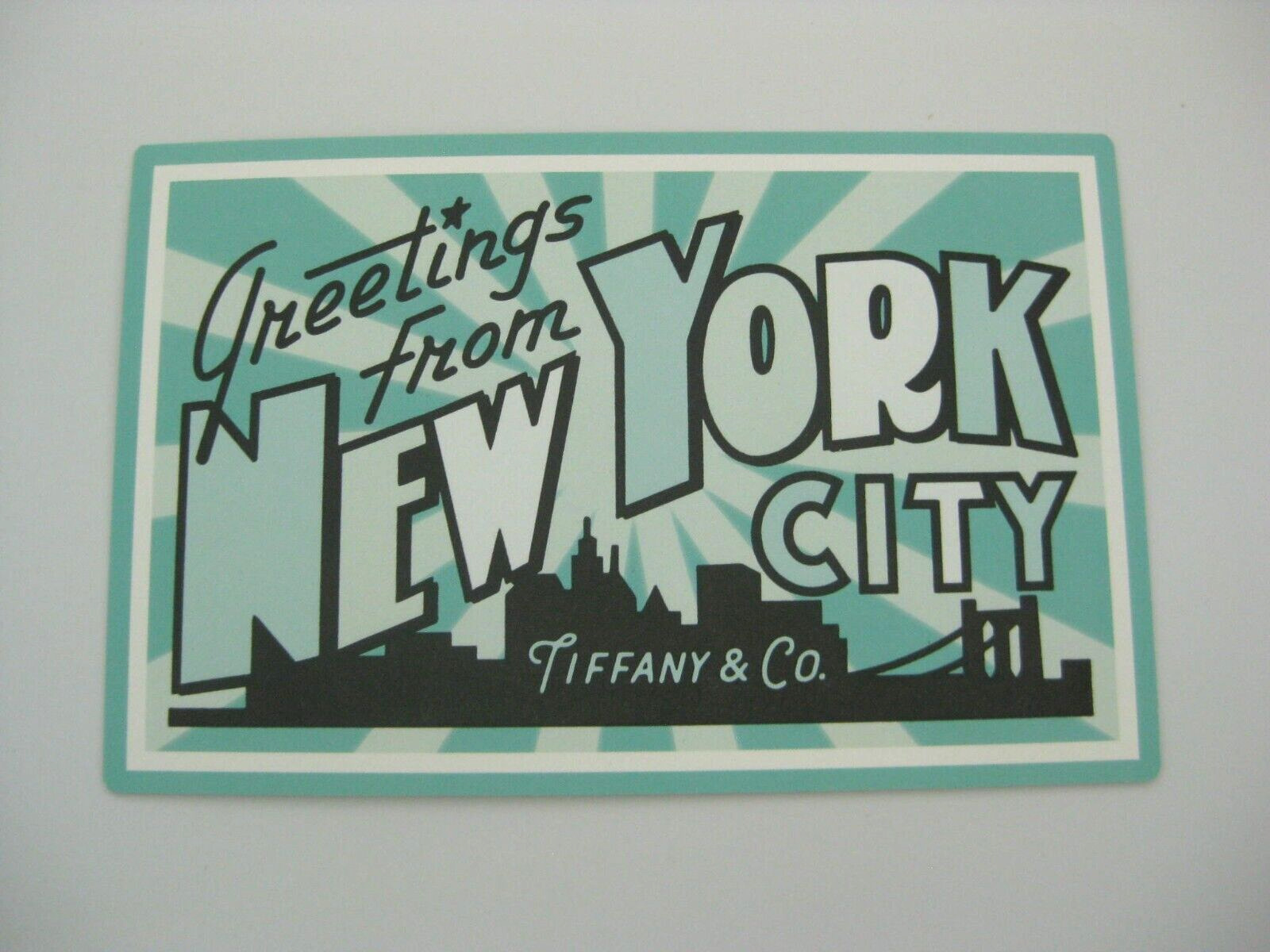 Rare Tiffany & Co 2020 Postcard Greetings from NY Flagship Next Door 6 E 57th St