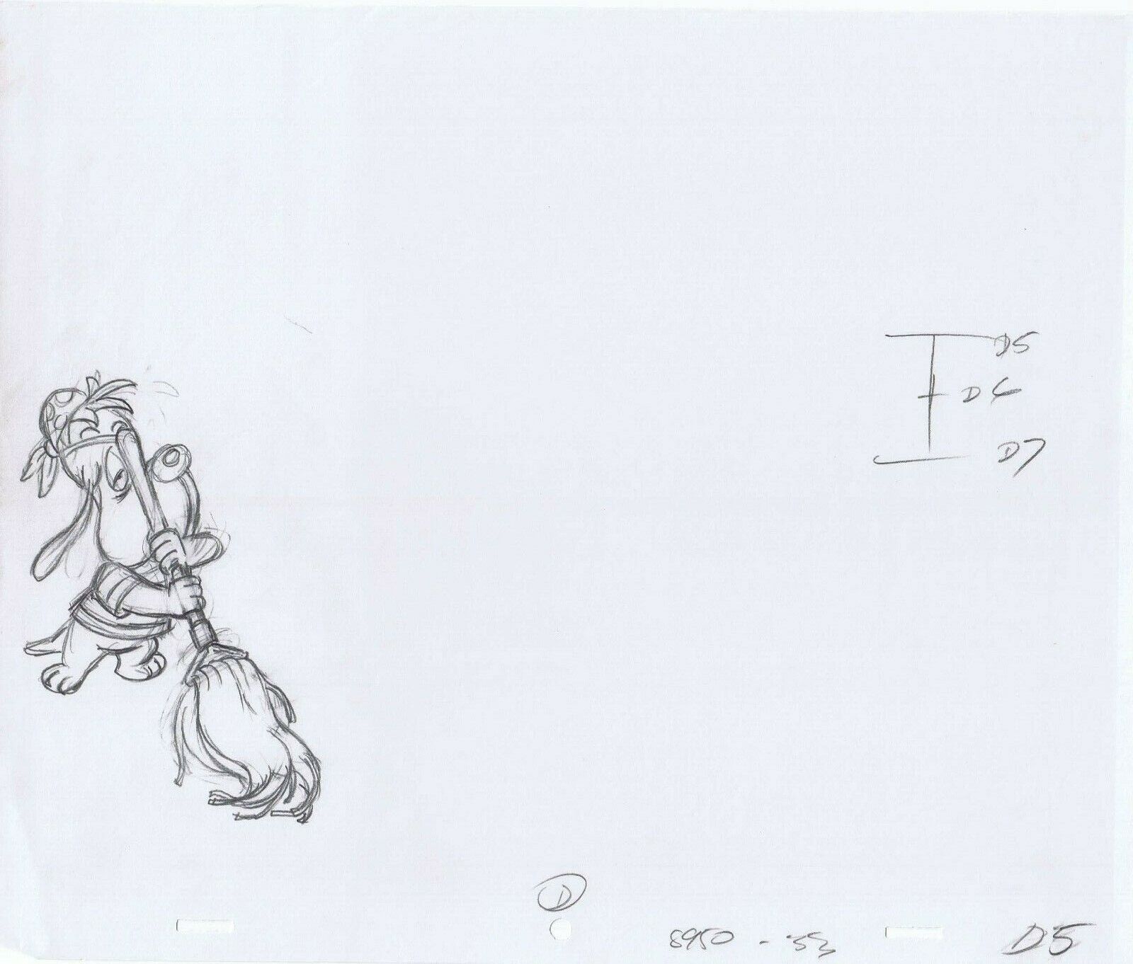 Droopy Original Art Production Animation Pencils 8950 - 33 D - 5