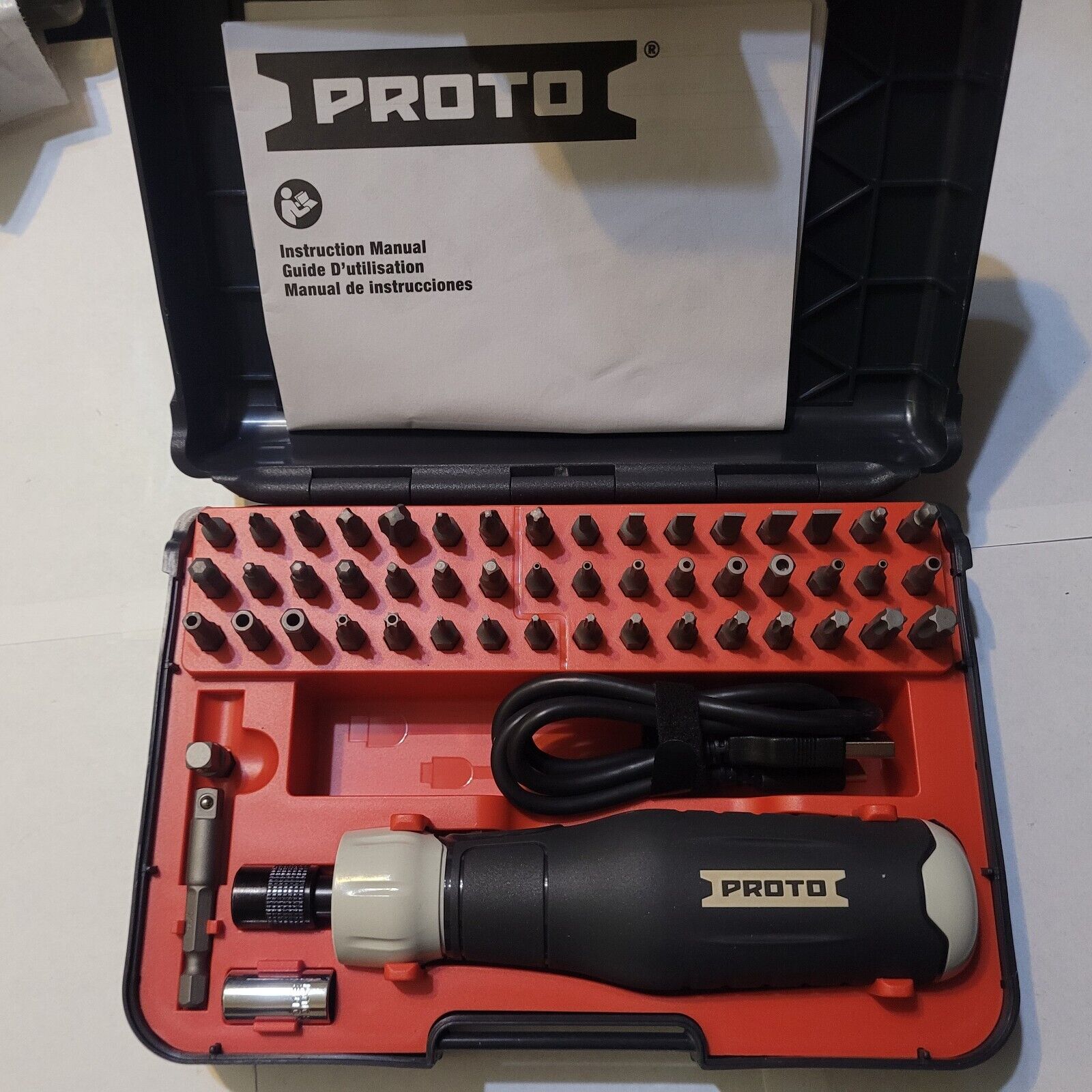 PROTO J6652S Cordless Screwdriver Kit,1/4