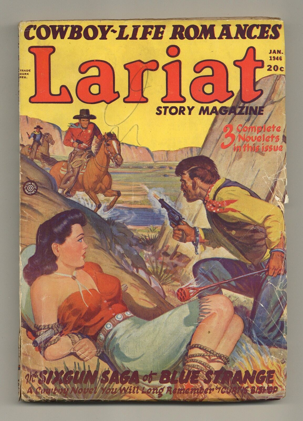 Lariat Story Magazine Pulp Jan 1946 Vol. 14 #11 GD/VG 3.0