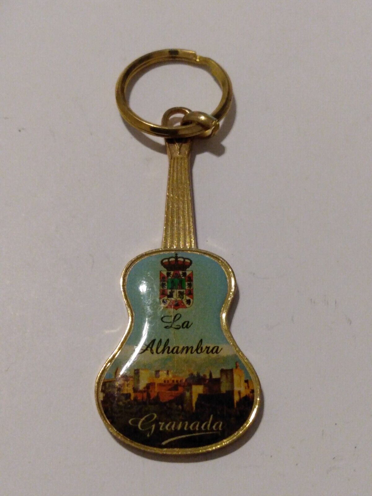 La Alhambra Granada Novelty Guitar Souvenir Keychain