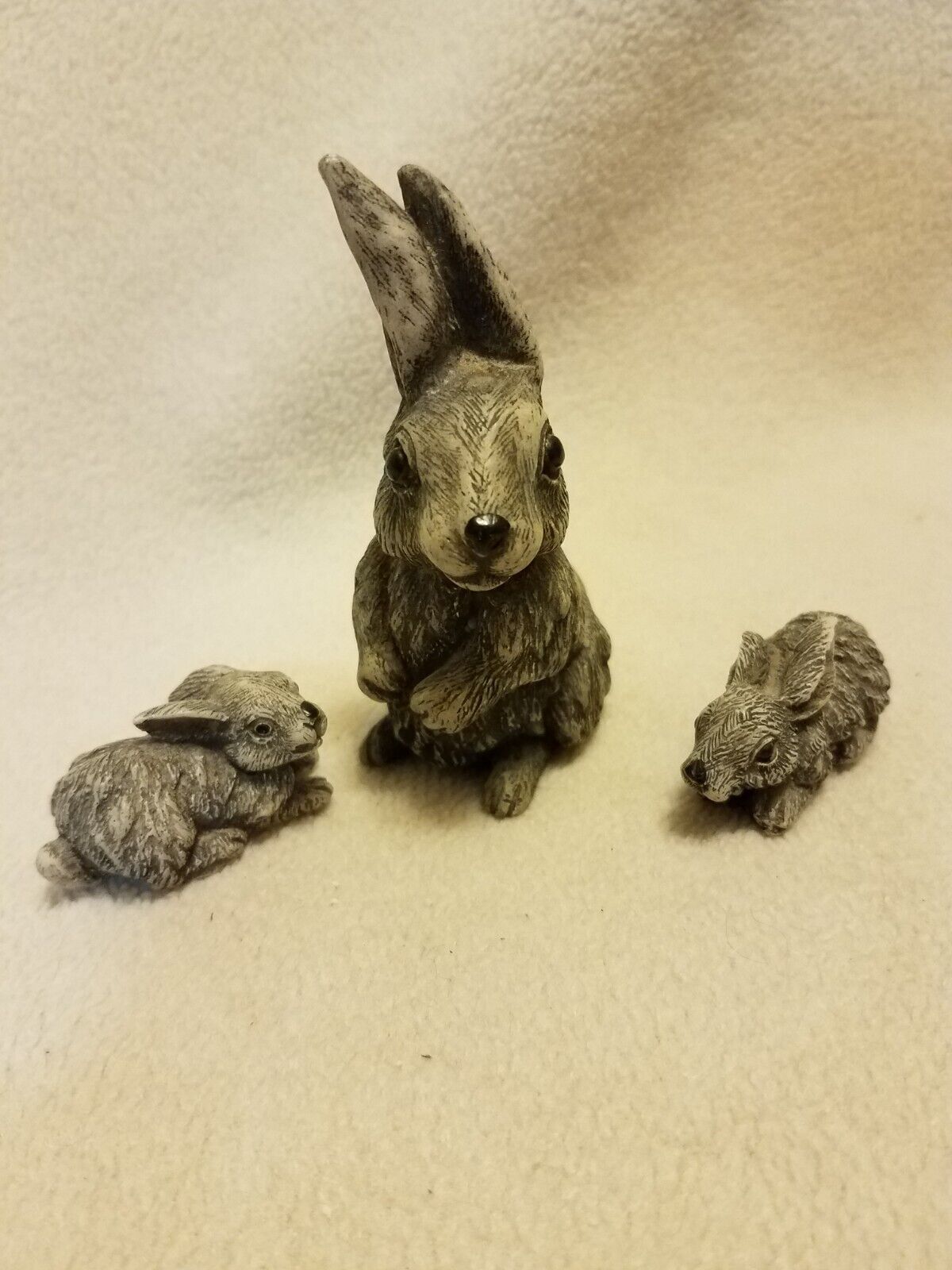 Lot Of 3 Bunny Rabbit Figurines