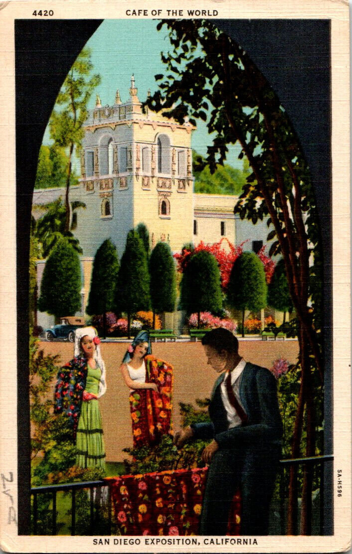 Cafe of The World, California Pacific International Exposition. Cancel 1935