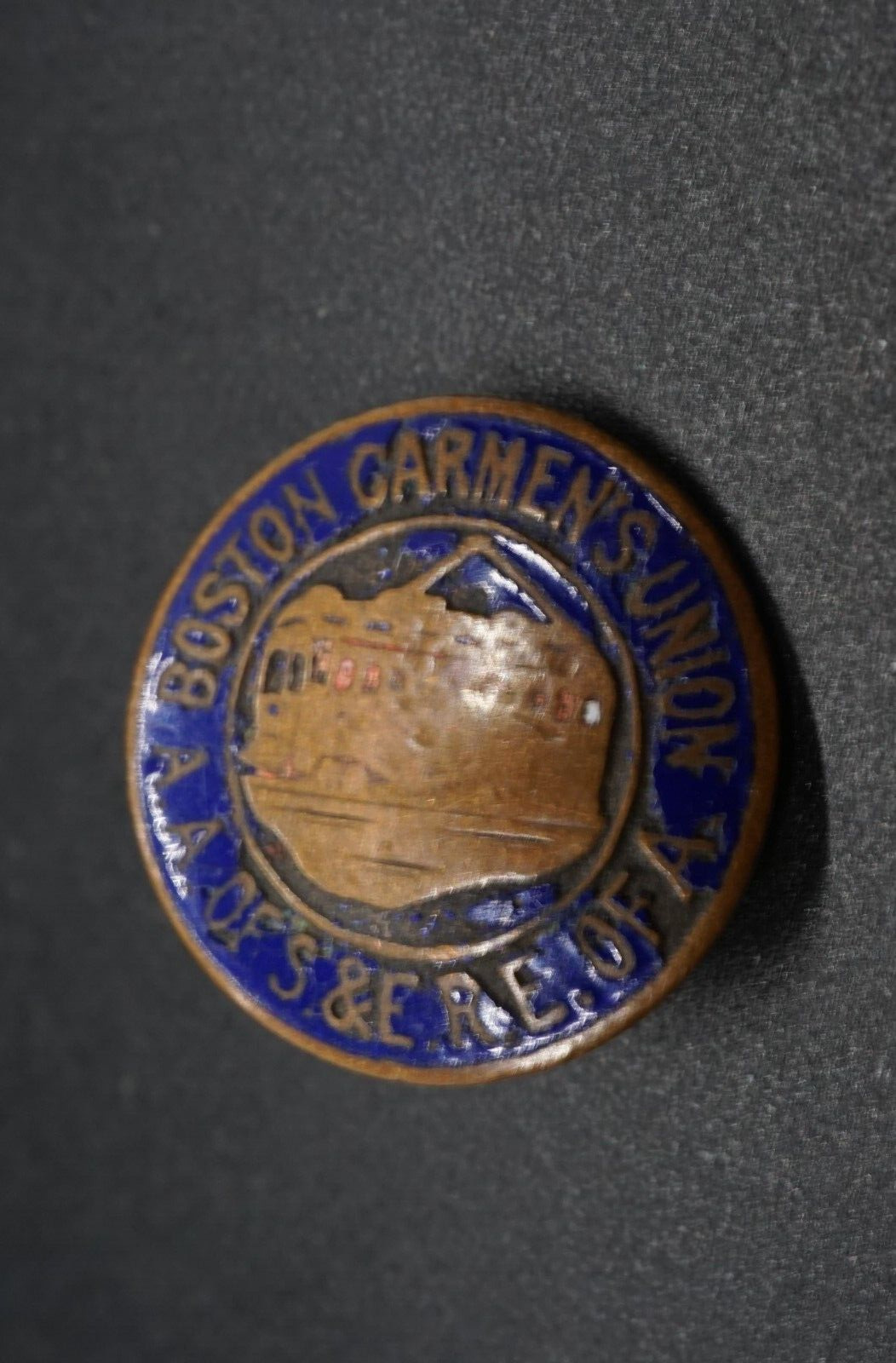 Vintage Carmen\'s Union Boston, Massachusetts Fraternal Organization Badge