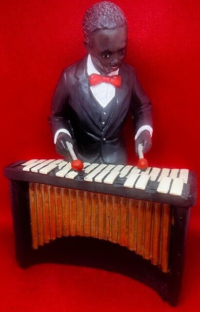 1991 Enesco Parastone All That Jazz African American Black Xylophone Player