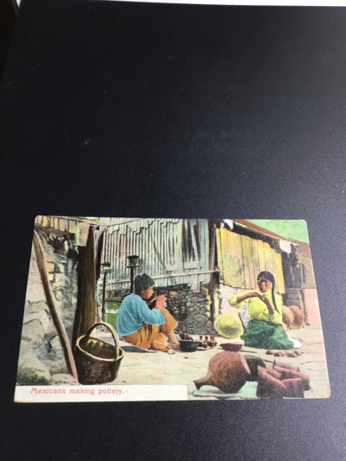 1909 Mexicans Making Pottery Postcard 2144