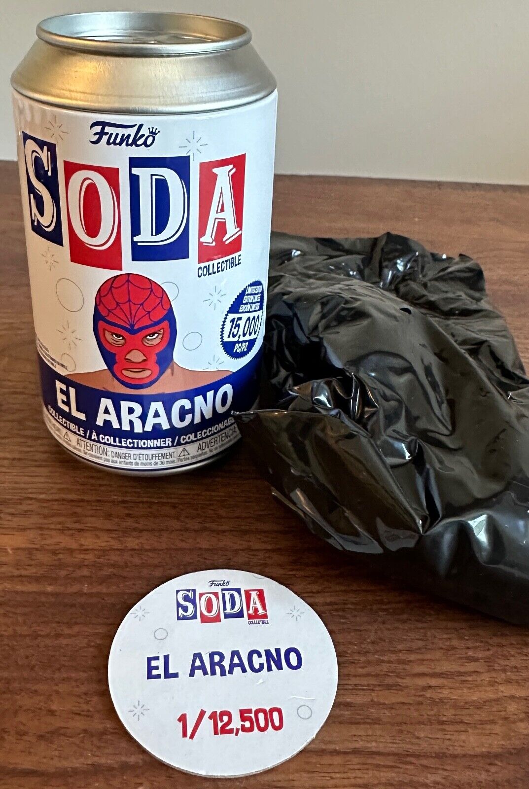 Funko Soda El Aracno Spiderman Figure Sealed Bag 1/12,500 Marvel