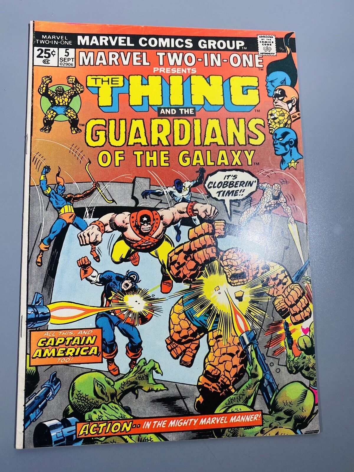 Marvel Two-In-One #5 (1974) VF+ 8.5 BEAUTY 2nd Guardians of the Galaxy 1st print