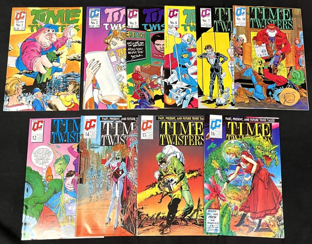 Time Twisters (1987-1989) FROM #1-16 LOT OF 10 QUALITY COMICS  HIGH GRADE NM