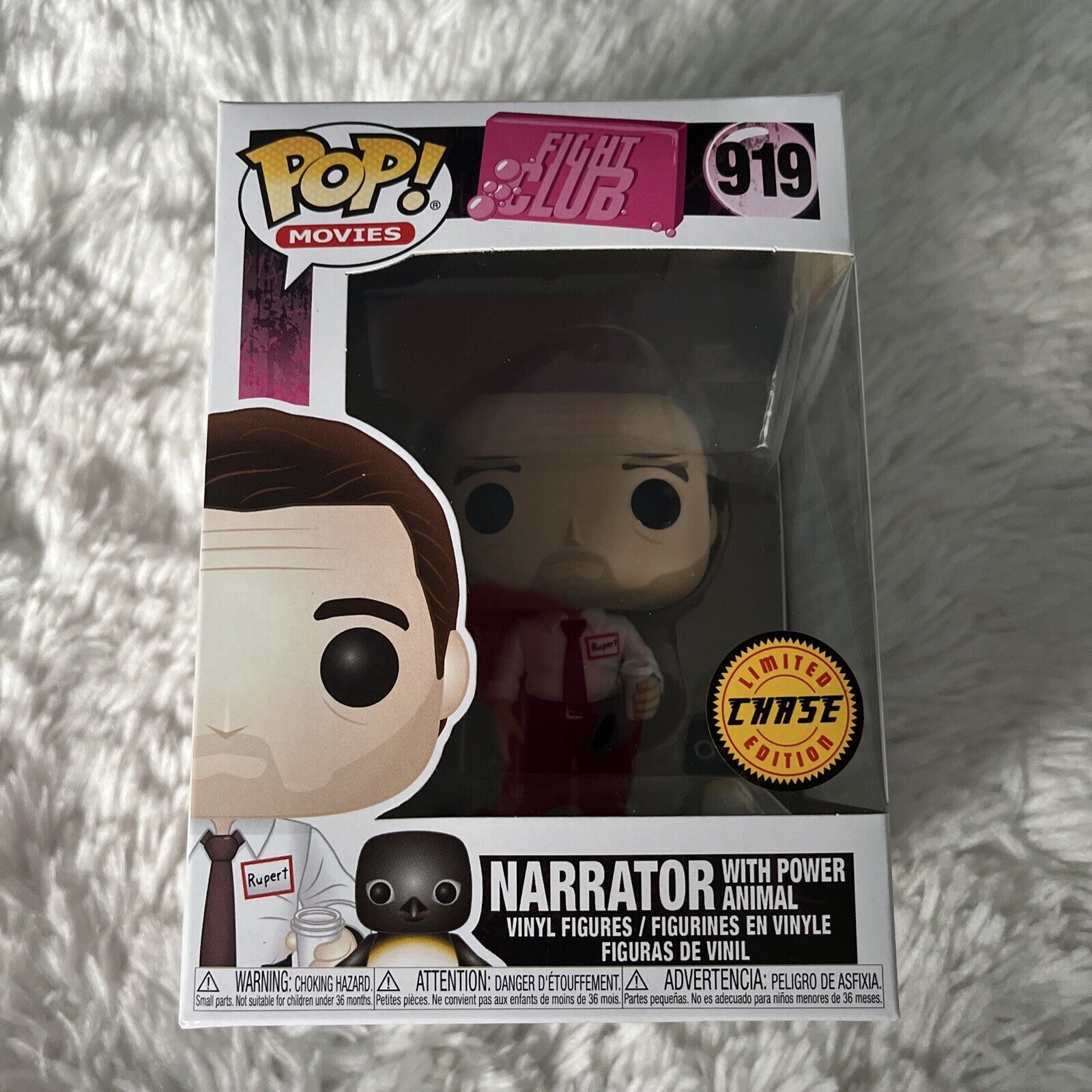 Narrator with Power Animal (Funko Pop) Movies Fight Club #919 CHASE - NEW