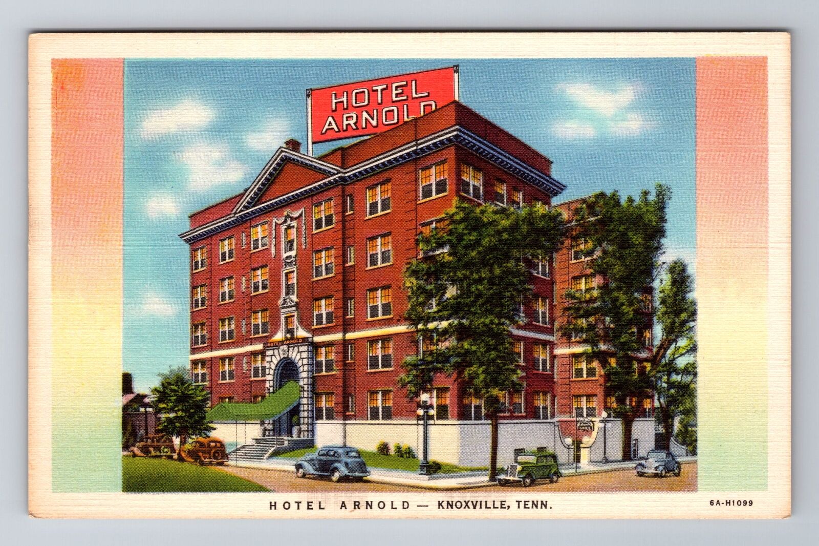 Knoxville TN-Tennessee, Hotel Arnold Advertising, Antique, Vintage Postcard
