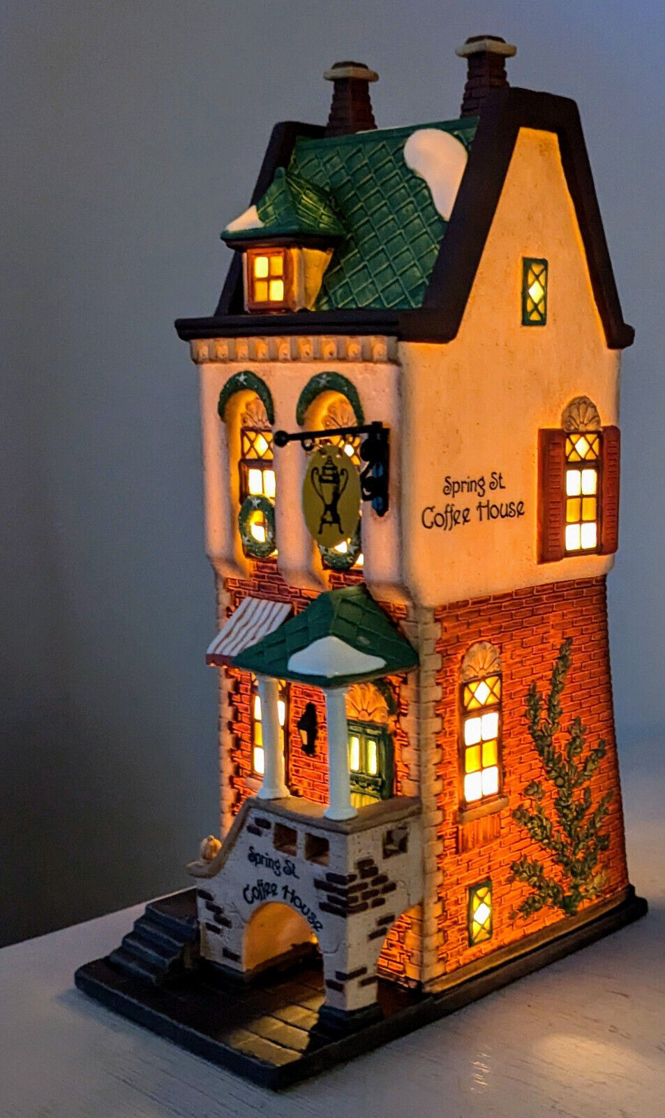 Dept 56 Christmas in the City “SPRING ST COFFEE HOUSE” Heritage Village #5880-7
