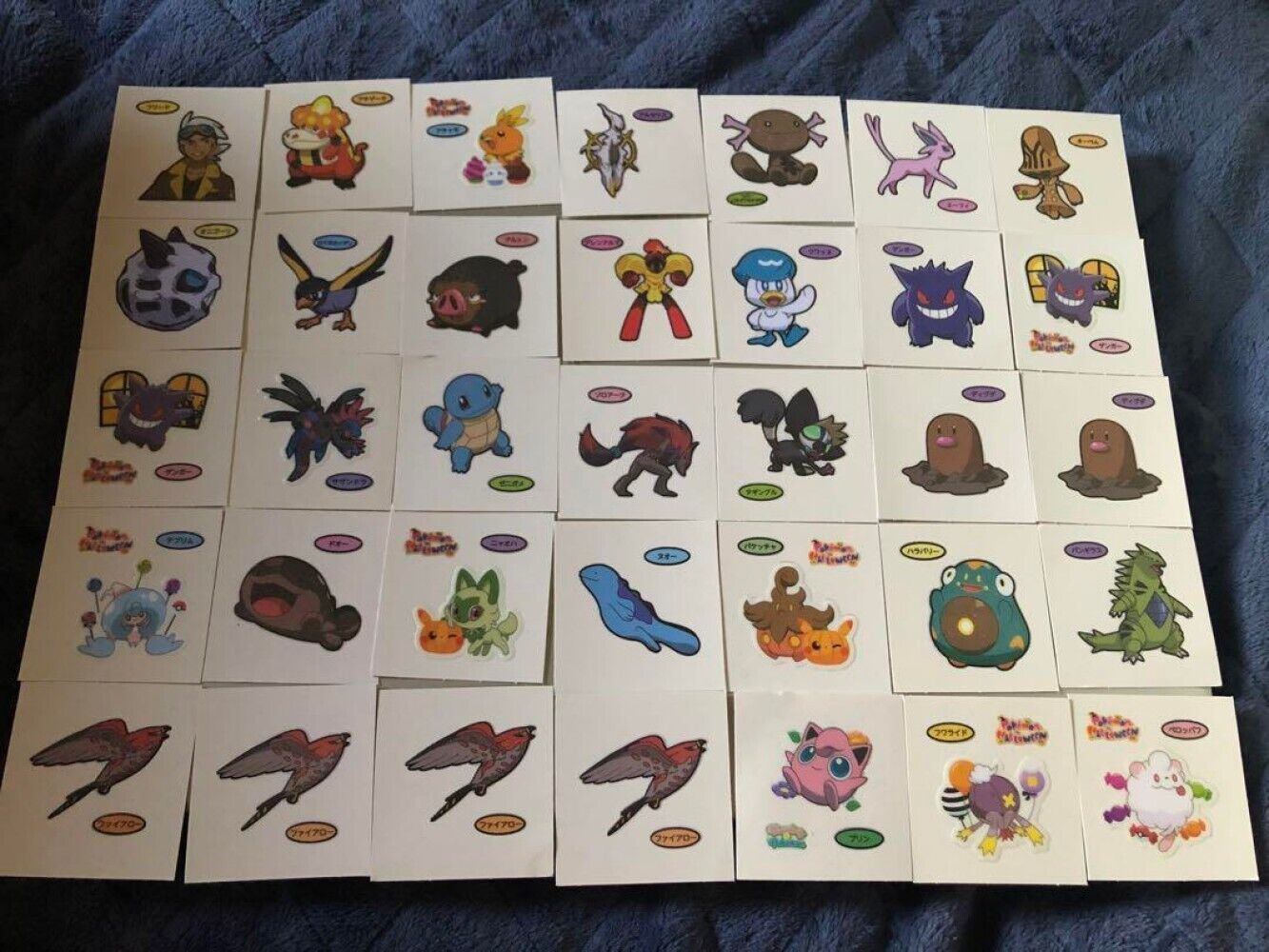 Pokemon Deco Chara Sticker Seal Lot Daiichi Pan Pokemon Bread 61PCS 019202d