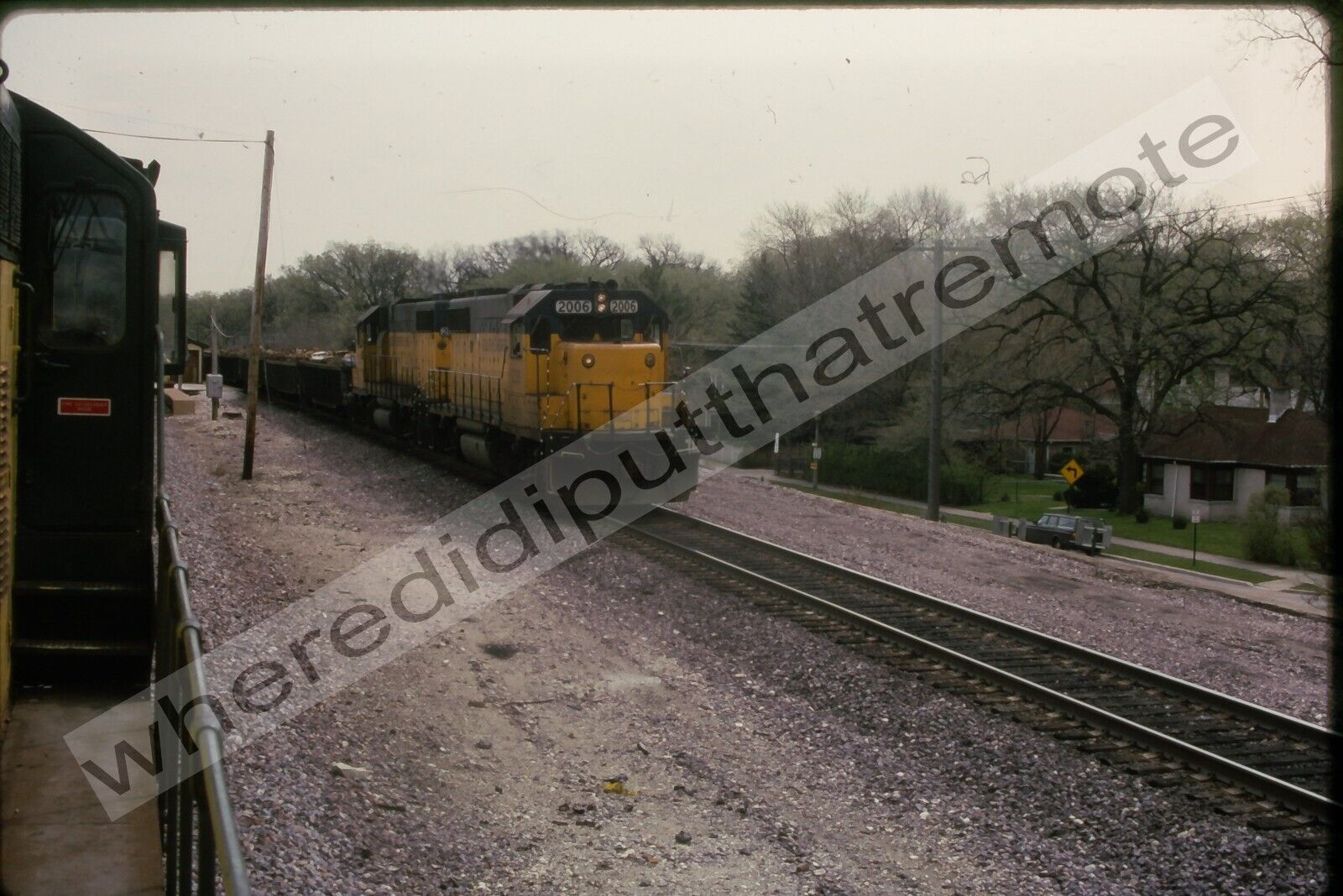 Orig. Slide Chicago S. Shore & S. Bend CSS 2006 GP38-2 River Forest ILL 4-1991