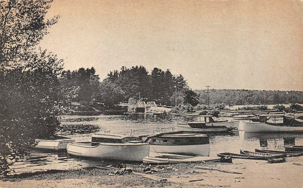ME, Maine  WHITE\'S BRIDGE~SEBAGO LAKE  Boats  CUMBERLAND CO  c1910\'s Postcard