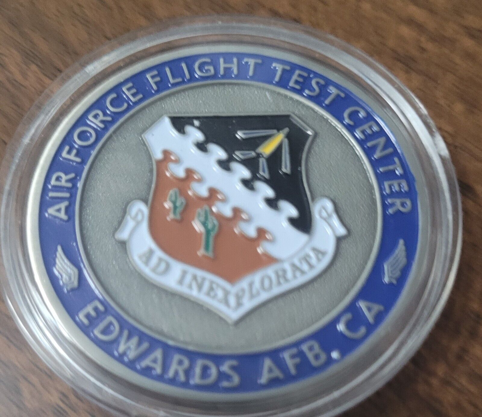 EDWARDS AIR FORCE BASE FLIGHT TEST CENTER CHALLENGE COIN
