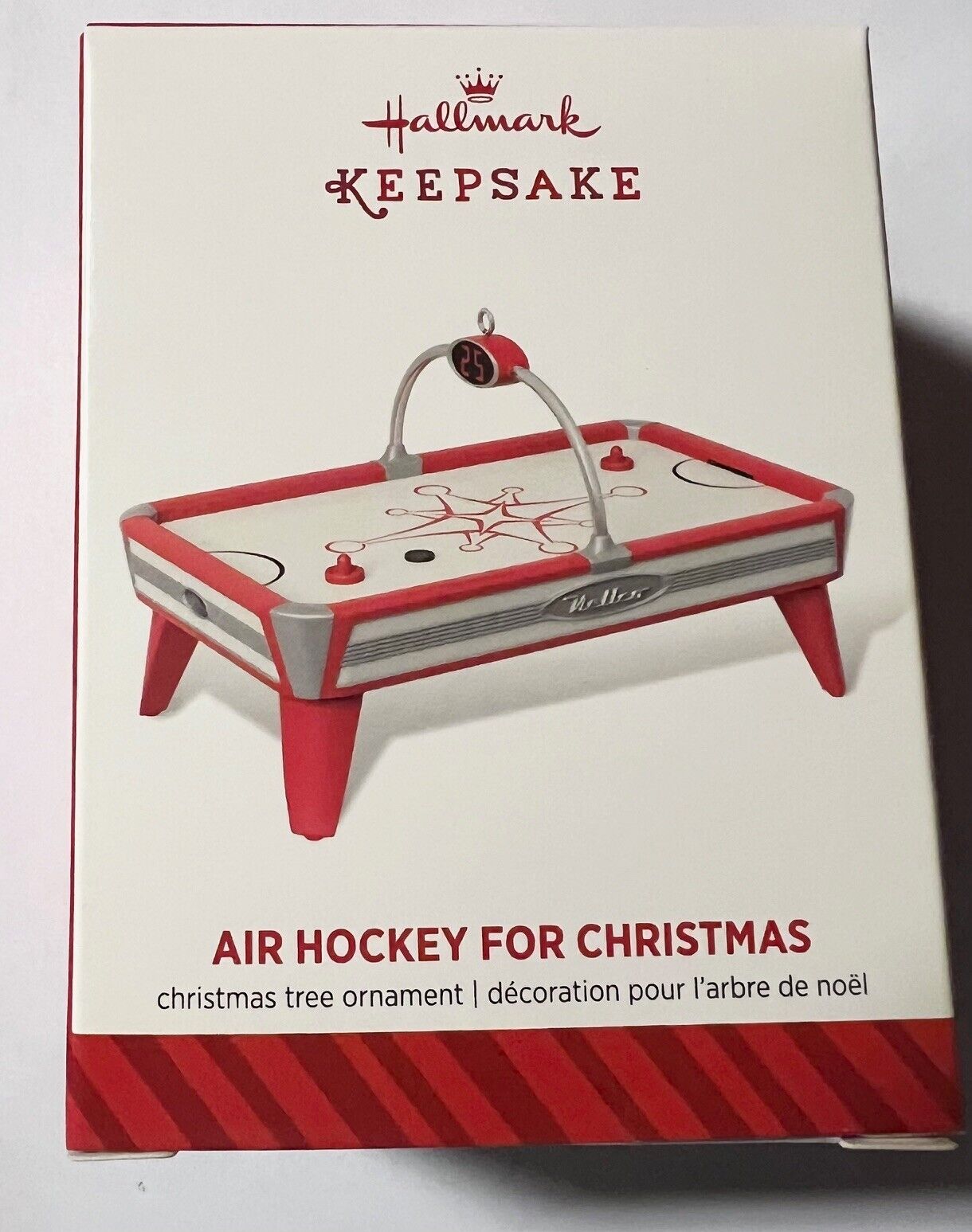 2014 Hallmark Keepsake Ornament Air Hockey For Christmas NEW Tree Ornament