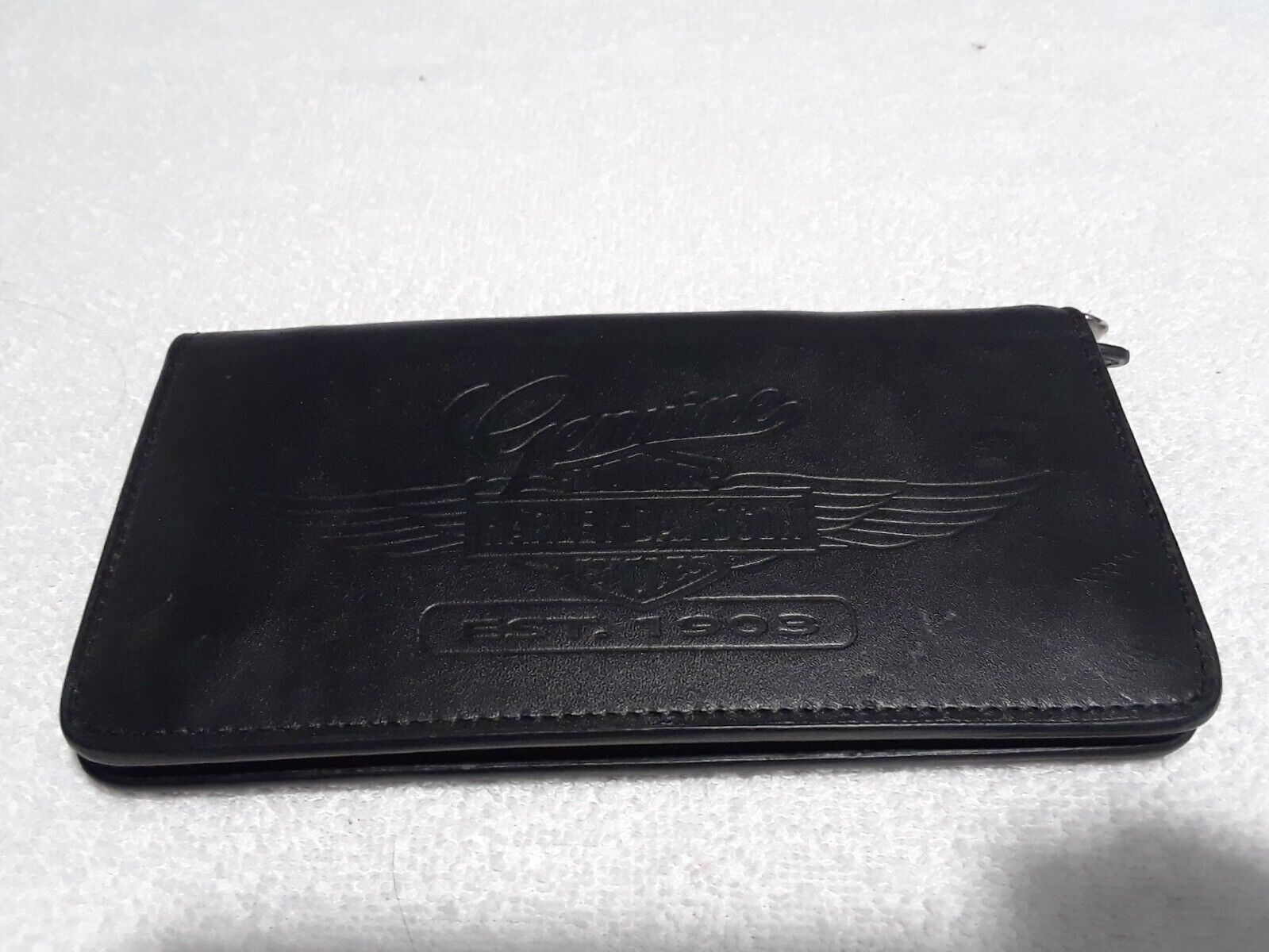 Harley-Davidson Men's Black Genuine Leather Biker Wallet 