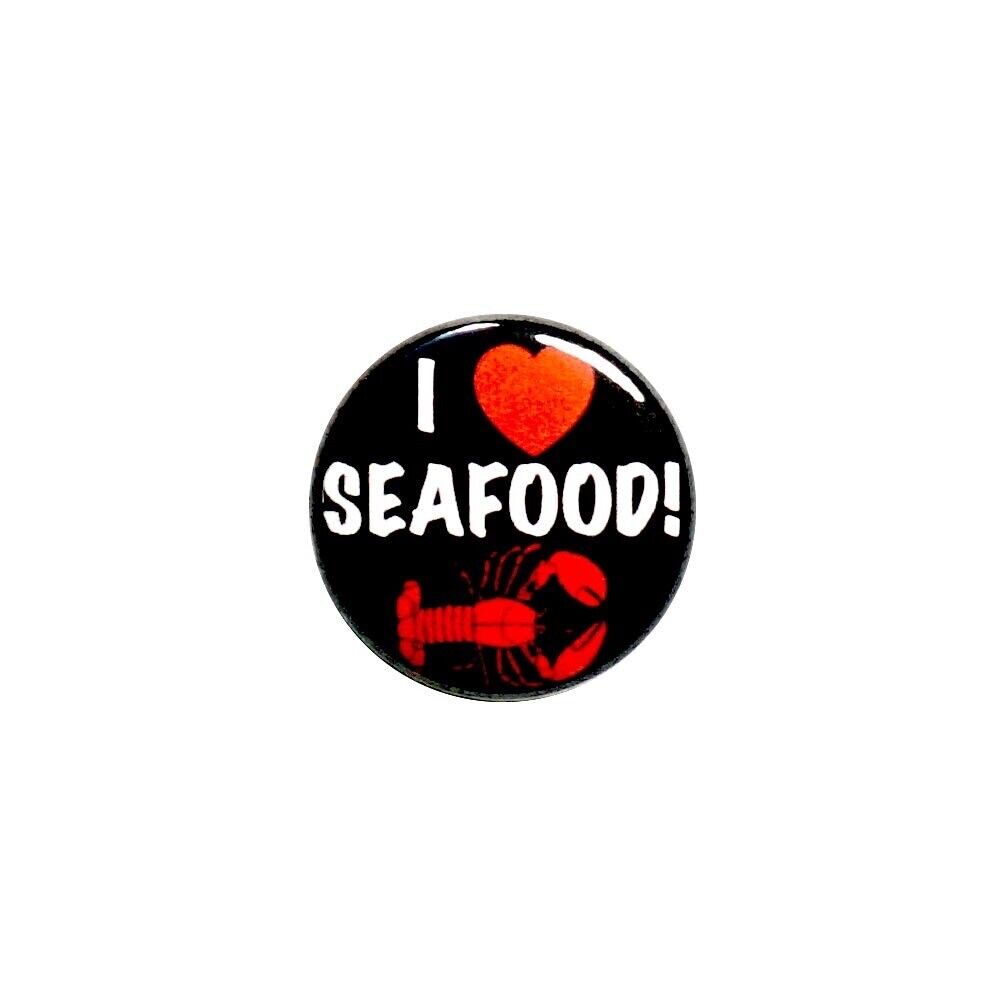 I Love Seafood Lobster Crab Fish Fridge or Locker Magnet Cool Man Cave M86-16