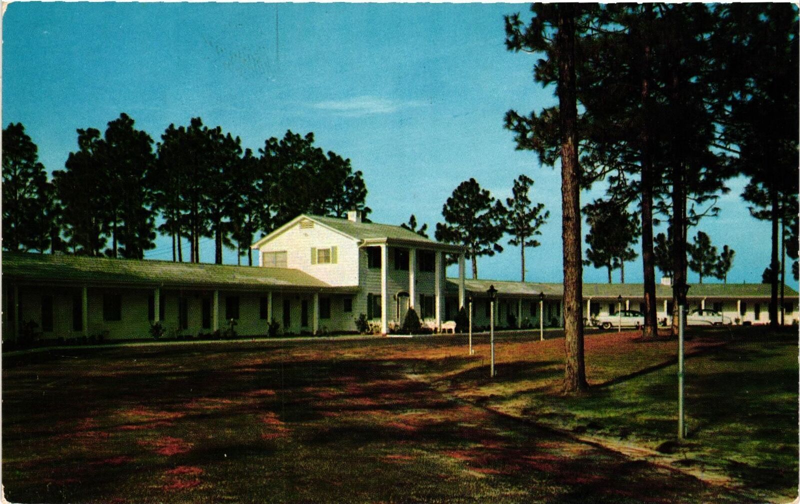 Vintage Postcard- KINGSWOOD INN MOTEL, PERRY, FL. 1960s