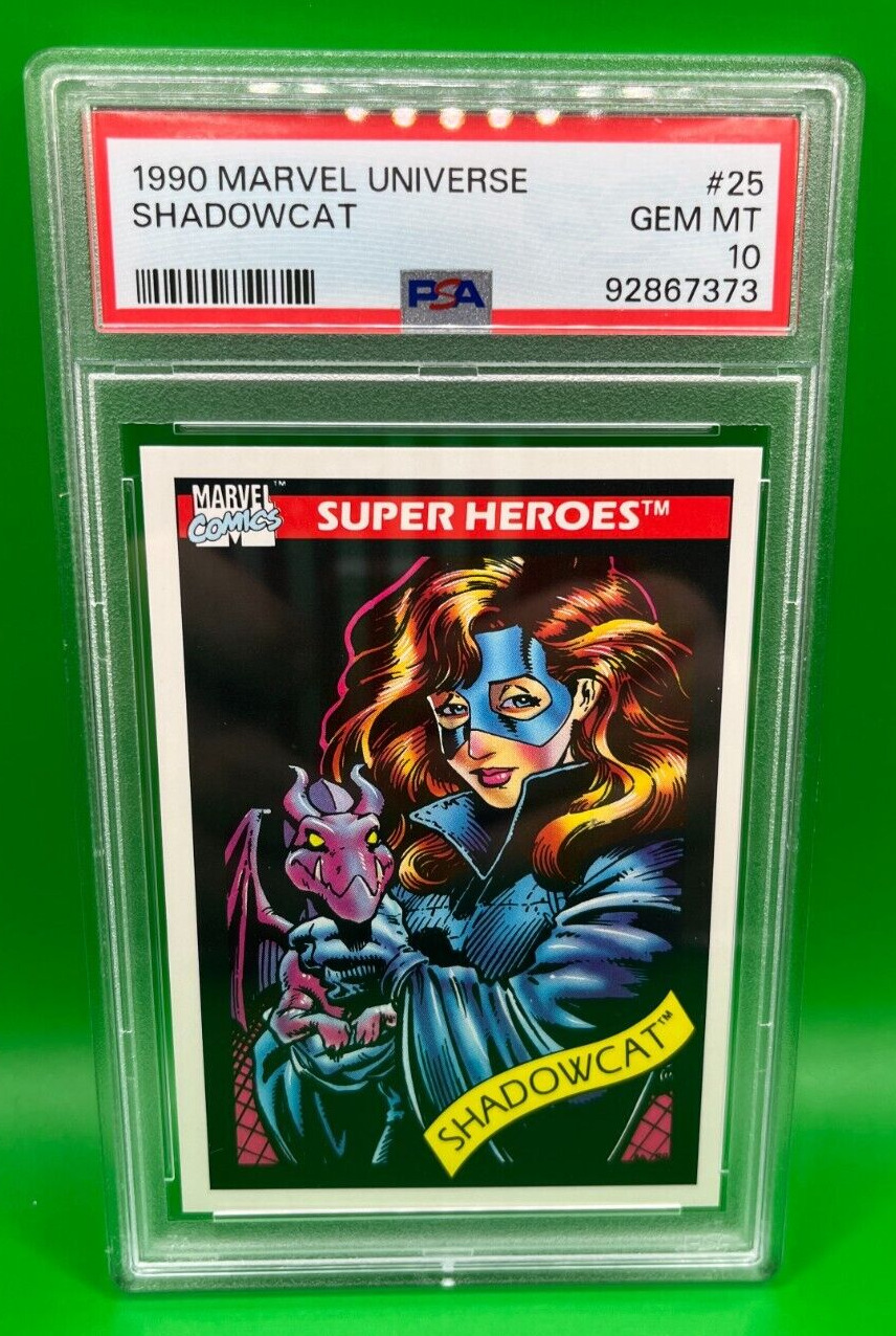 1990 Marvel Universe #25 Shadowcat Super Heroes X-Men - PSA Graded 10