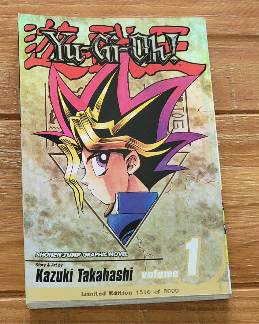 Yu-Gi-Oh Vol. 1 Manga Shonen Jump Holo Cover Limited Edition 1516 Of 5000 NM