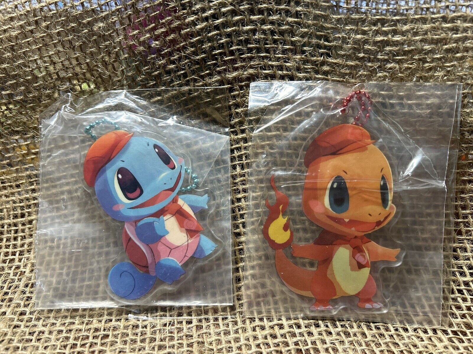 Pokemon Acrylic Charm Collection Squirtle Charmander Cafe Mix Lot