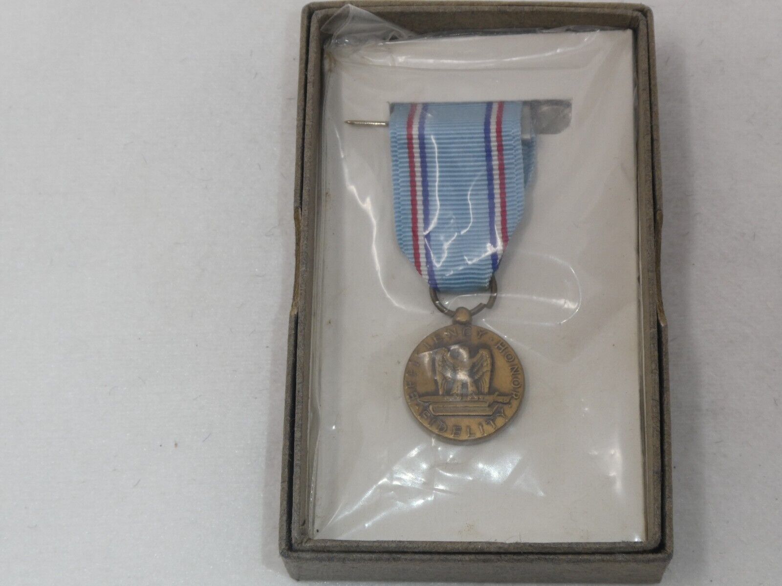 VINTAGE EFFICIENCY HONOR FIDELITY FOR GOOD CONDUCT MINIATURE MEDAL SEALED