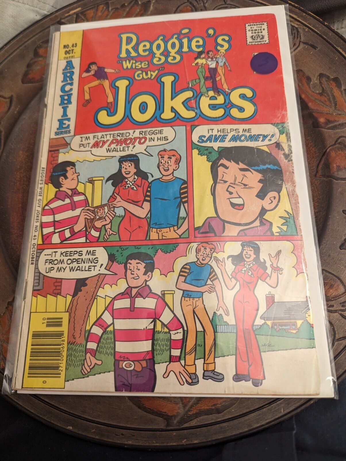 Reggie\'s Wise Guy Jokes #43  1977 Good Condition