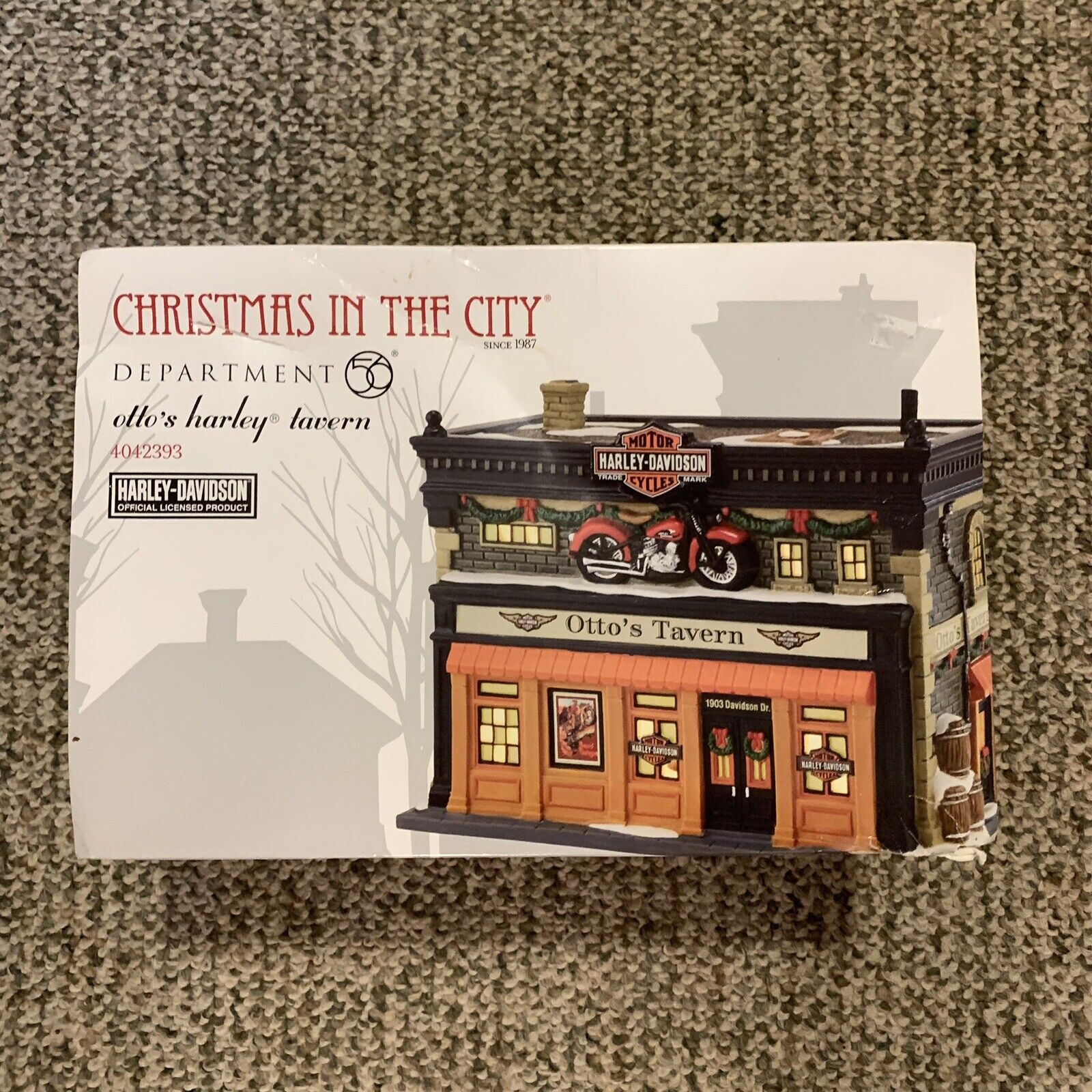 Dept 56 Christmas In The City Otto’s Harley Tavern Harley Davidson Motorcycles