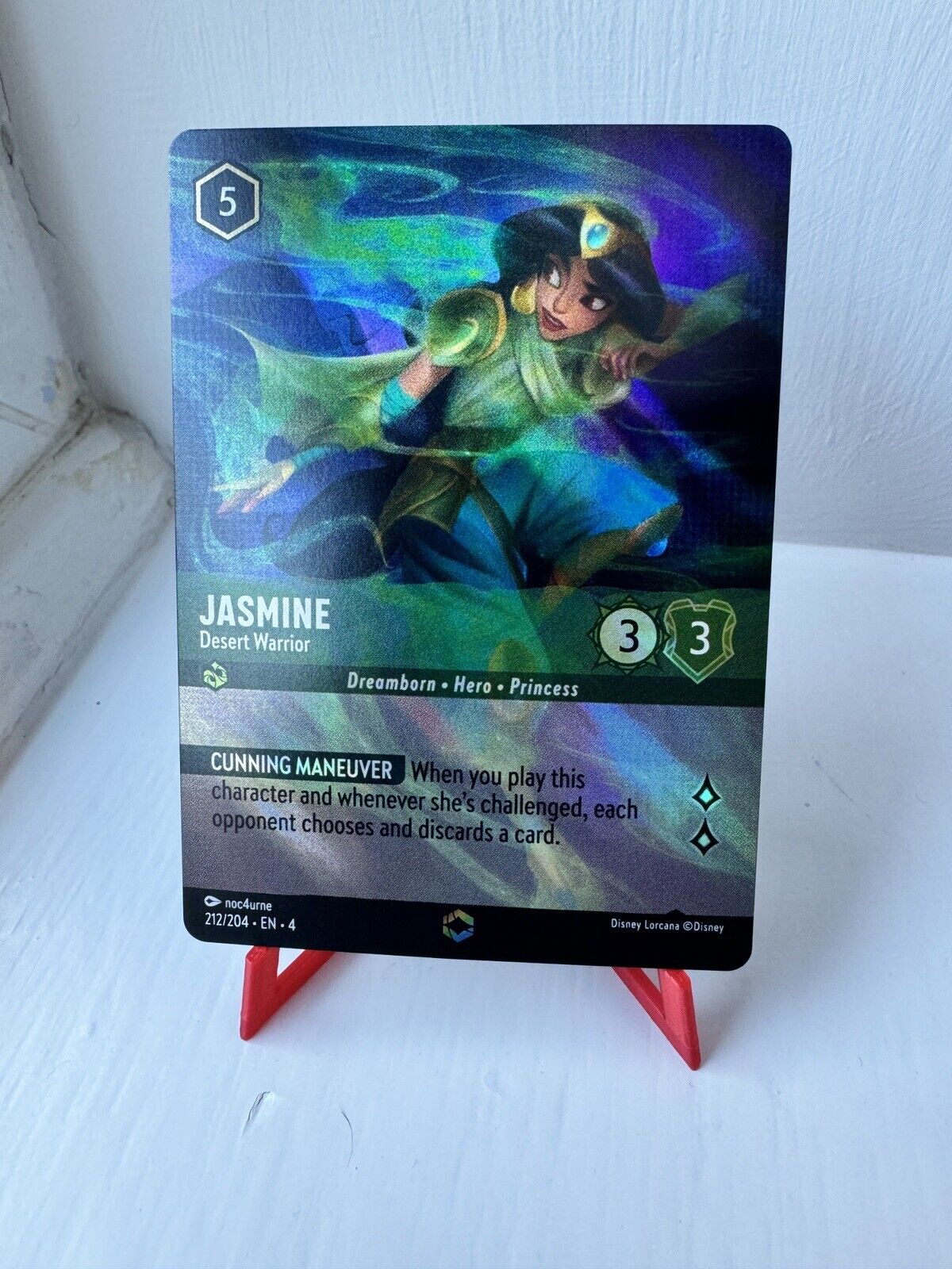 Jasmine - Desert Warrior ENCHANTED Disney Lorcana Ursula's Return 212/204