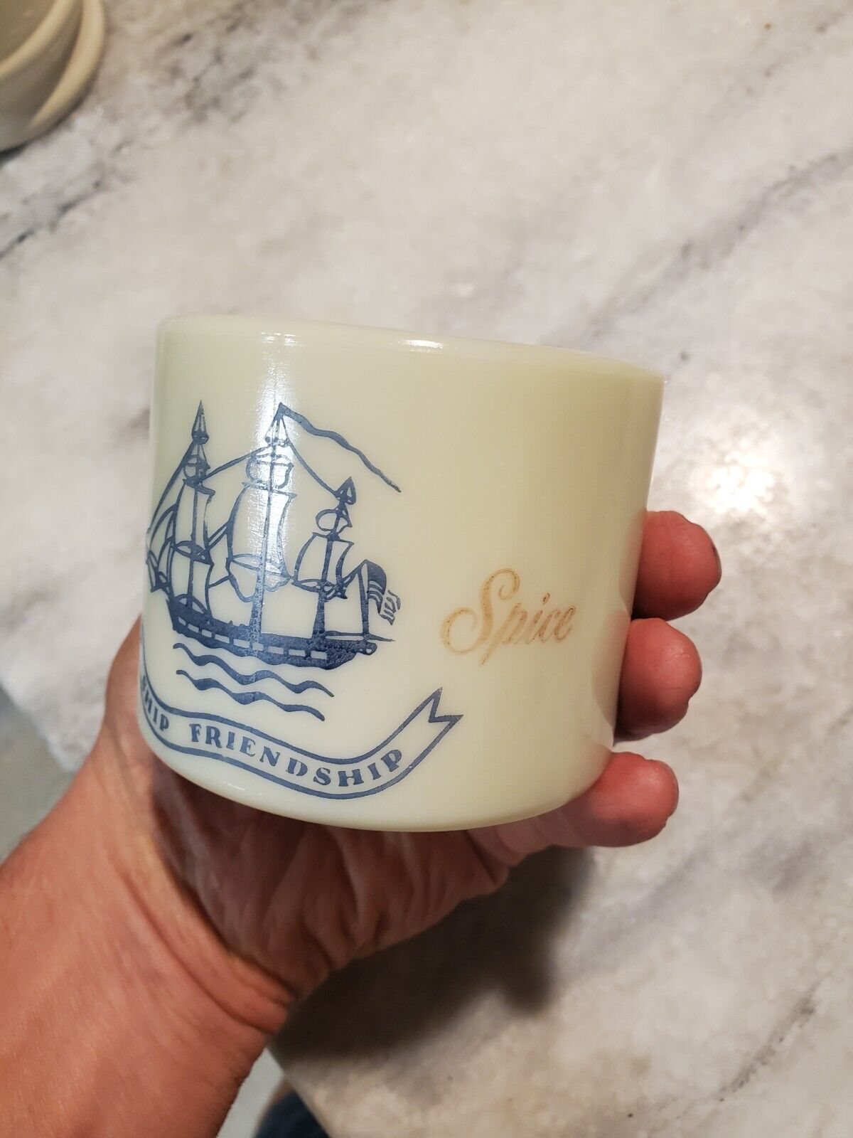 Vintage Old Spice Ship Friendship Early American Shaving Mug