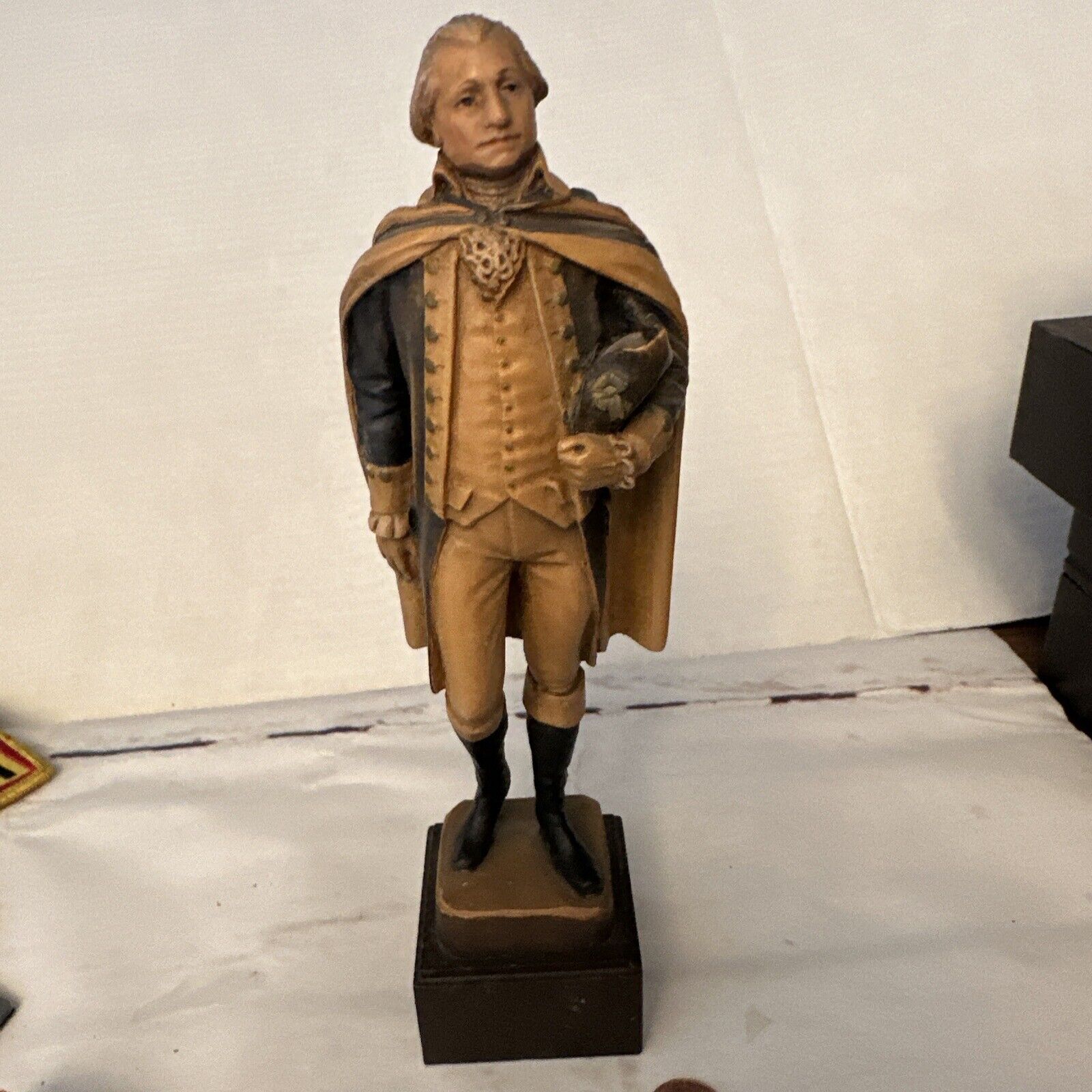 wood sculpture hand carved Anri 86/1000. George Washington By Albert Petitto.