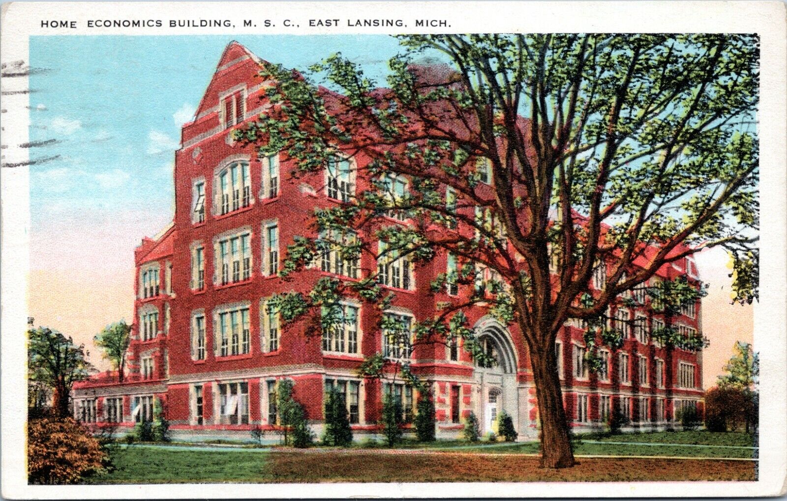 1928 Home Economics Bldg, Michigan State College, MSU, East Lansing, MI, vintage