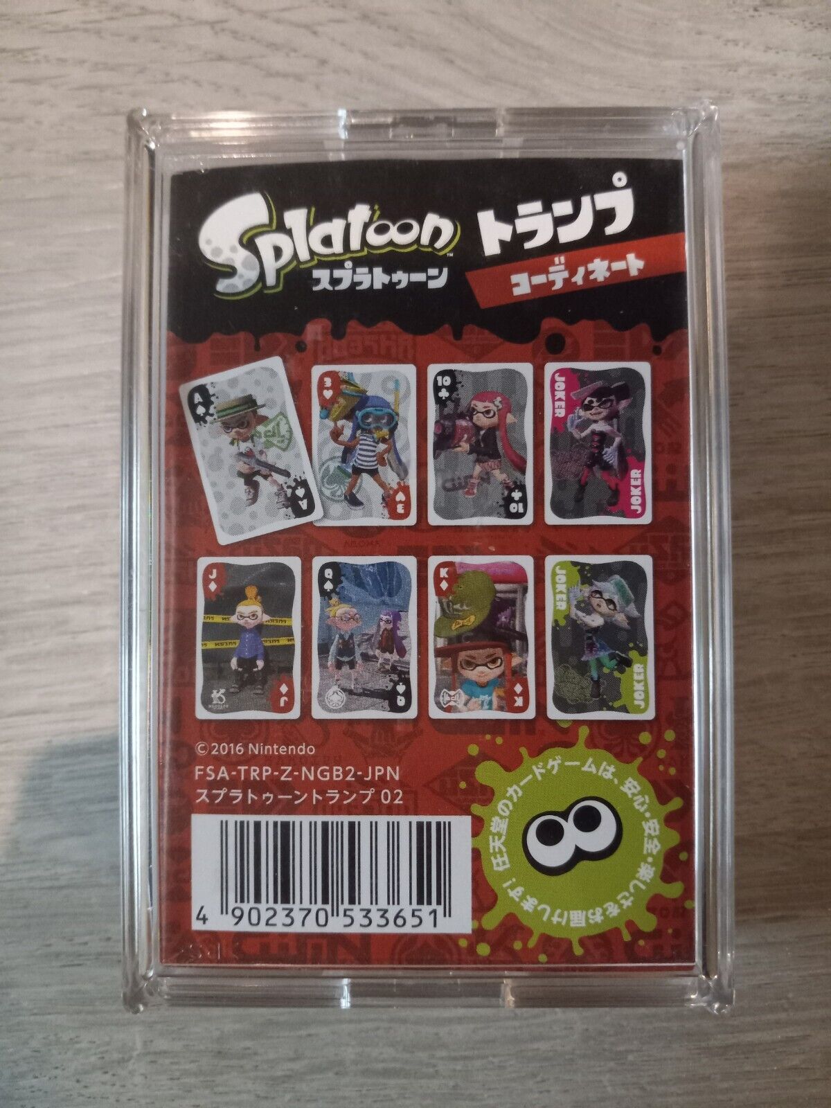 RARE EXCLUSIVE Splatoon 2 02 Special 2016 Nintendo Playing Card Deck From Japan