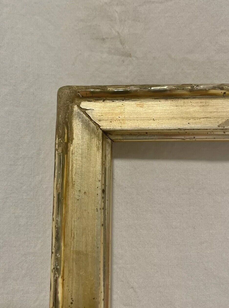 NFS SOLD 7”x8” AMERICAN 1880 RIPPLE GOLD GILT VICTORIAN PICTURE FRAME