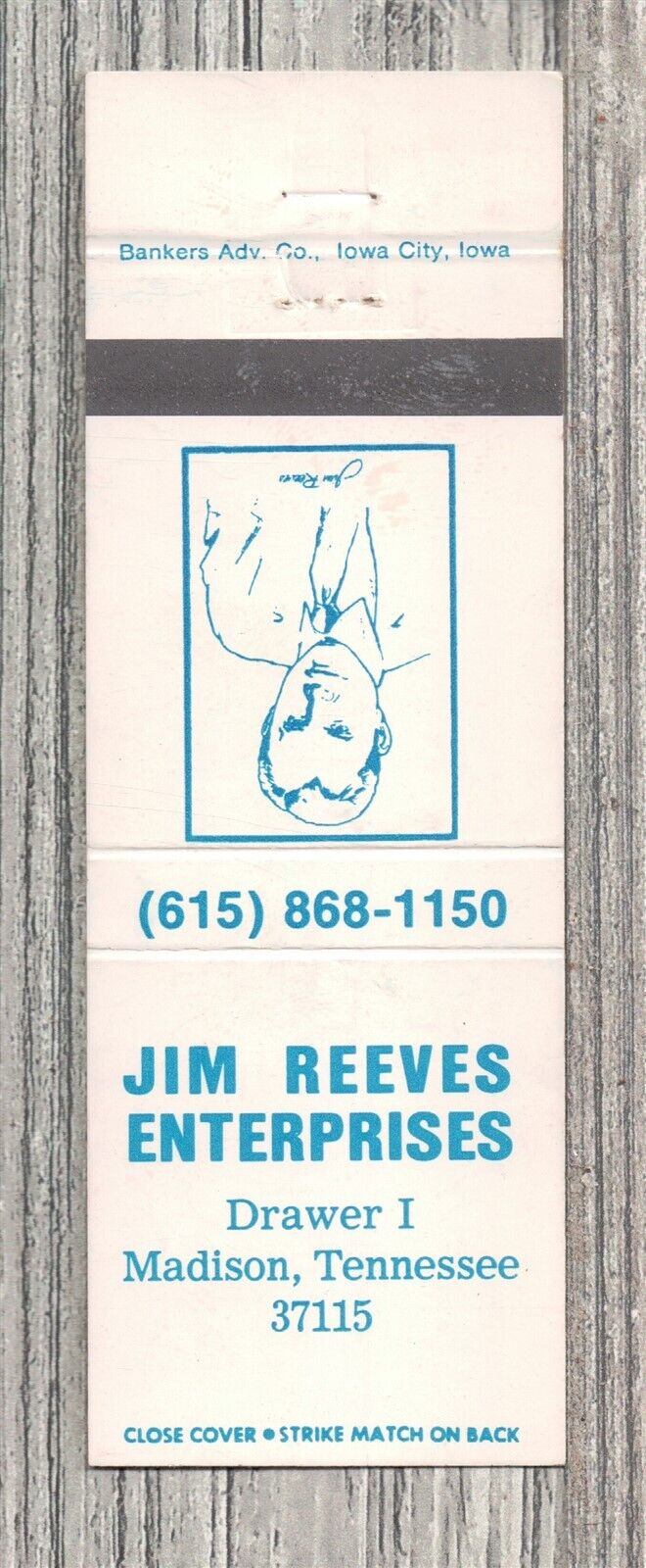 Matchbook Cover-Jim Reeves Enterprises Madison TN-8953