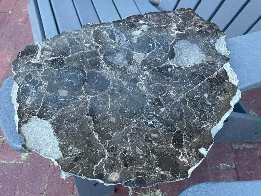 Huge Alamo Nevada Meteorite Impact Breccia Slab - 4.42 kg (9.74 lb), 15 x 12.5\