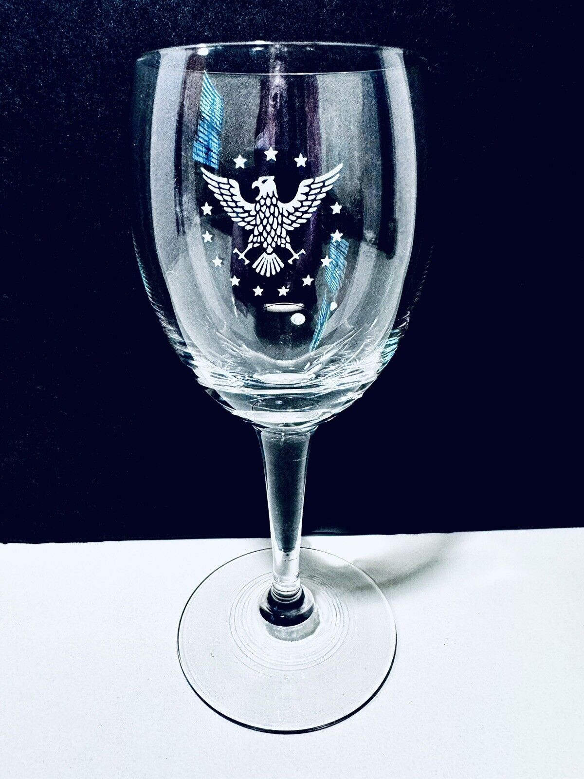 Pan Am Airlines Vintage 1960's The President Special Pattern Red Wine Glass