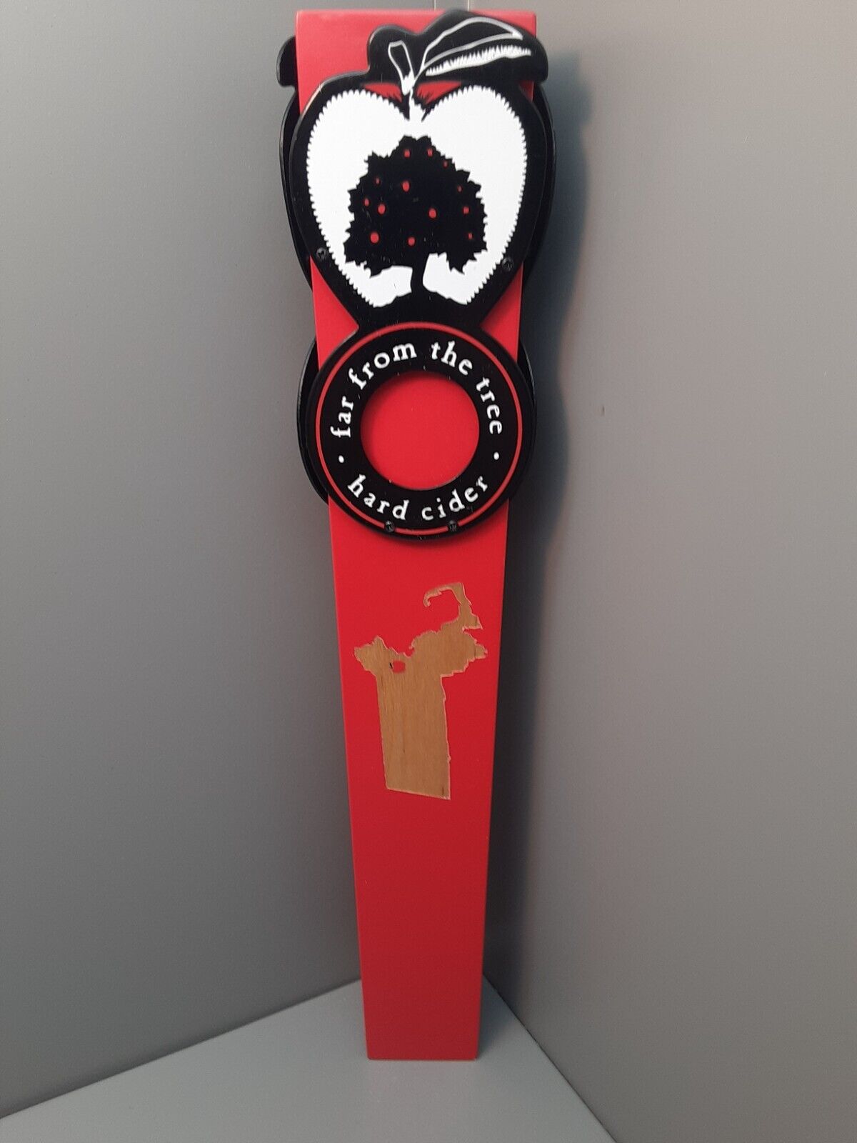 FAR FROM THE TREE HARD CIDER 13 INCH 3 sided BAR / TAP