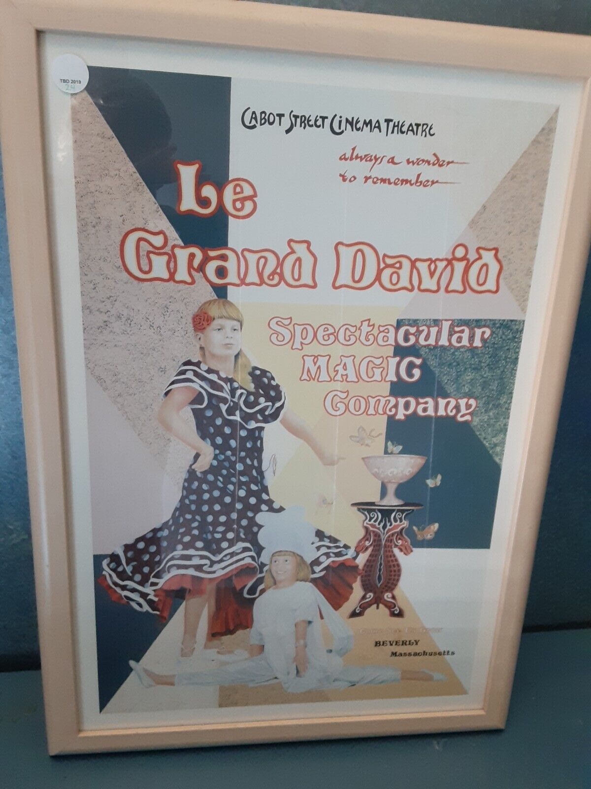 22 various Magic show  Posters Le Grand David Cabot Beverly Mass  framed. 