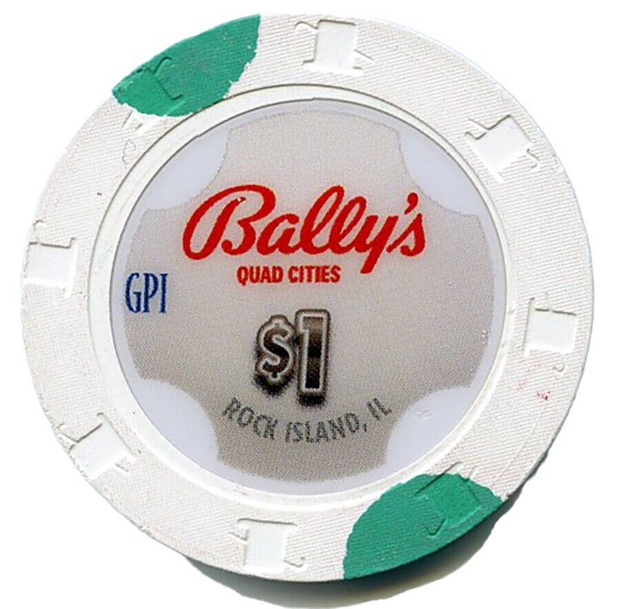 $1 Bally\'s Casino Chip-Rock Island, Illinois