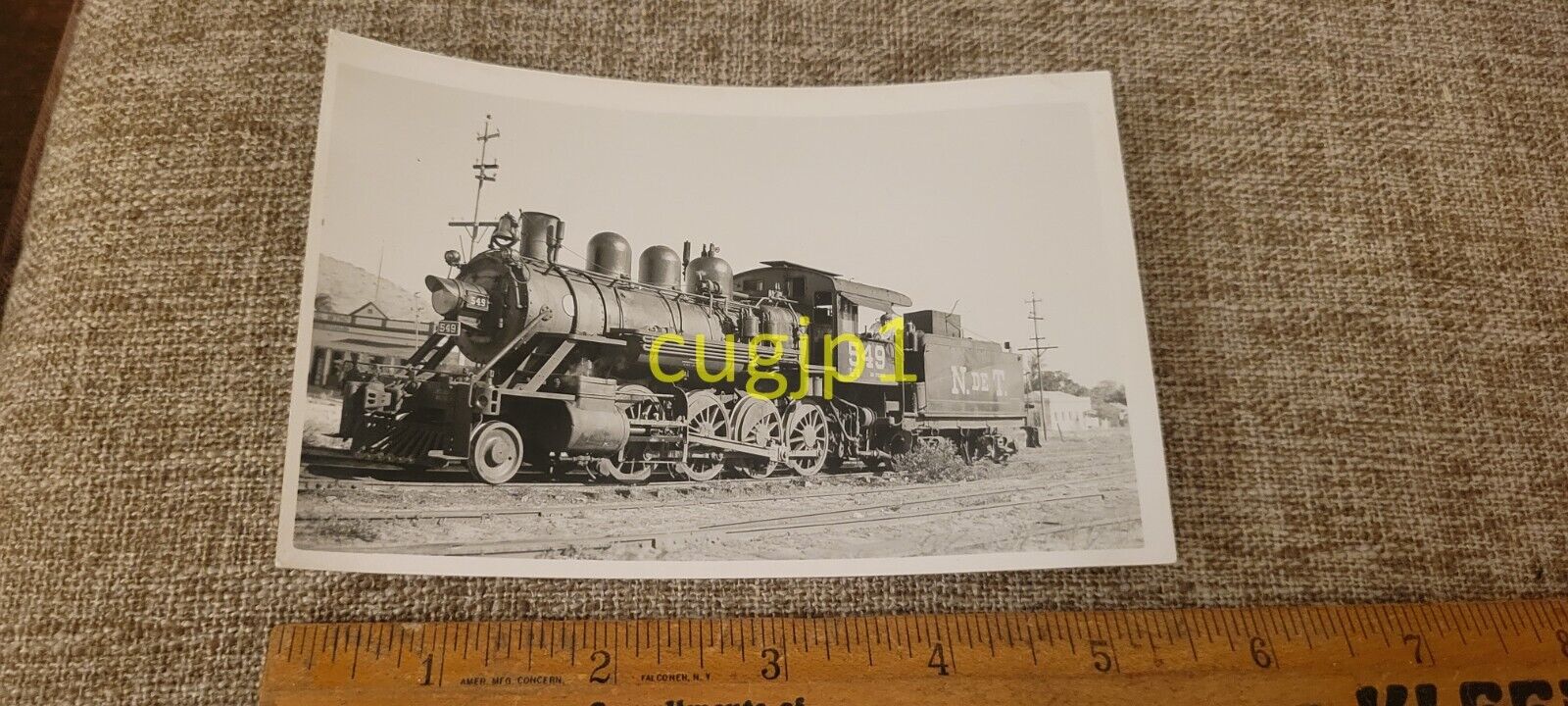 R133 Train Photograph Locomotive Engine RPPC N DE T 549 G-6 BALDWIN 22248-1903