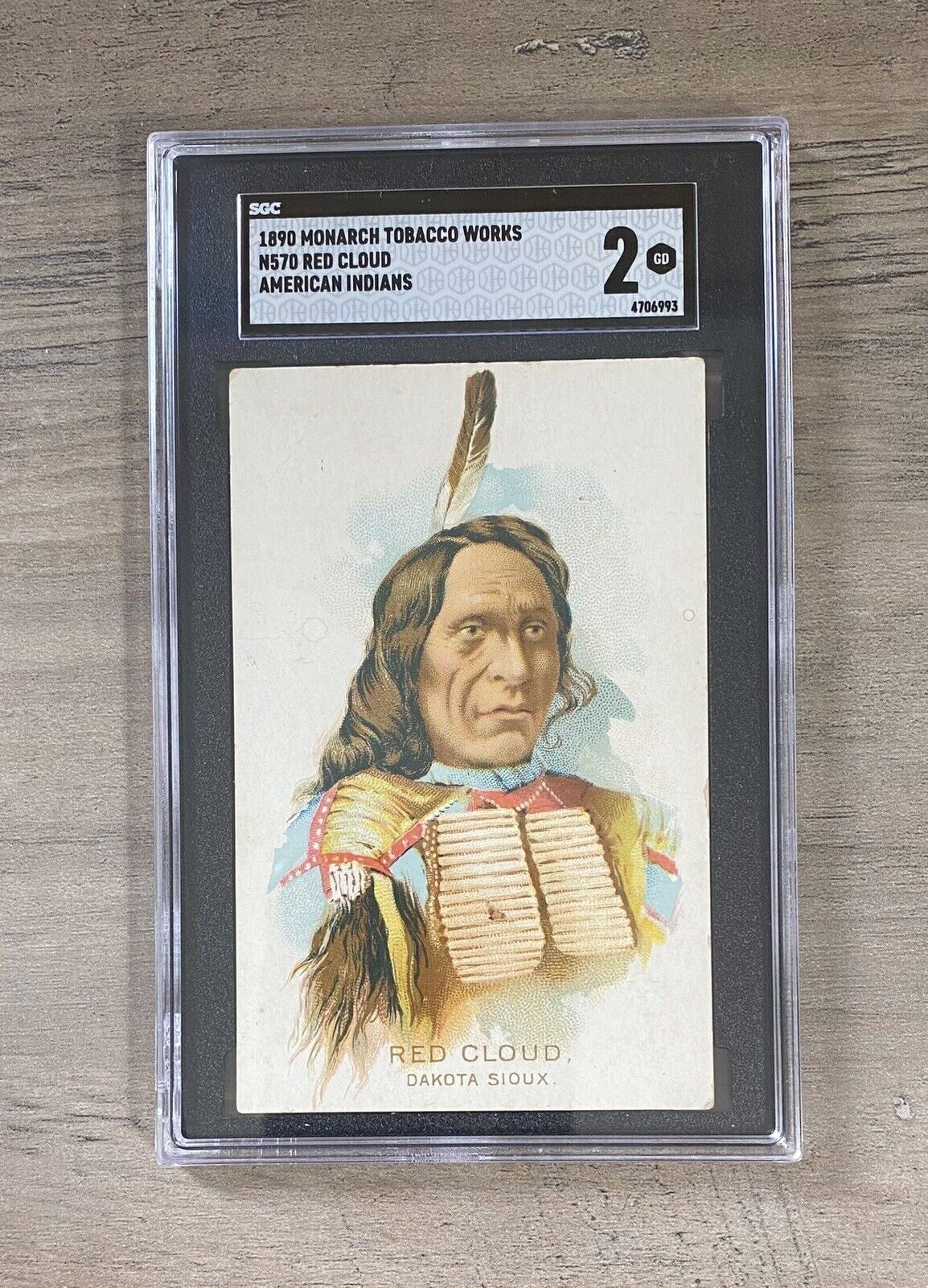 1890 Monarch N570 Kickapoo Tobacco American Indians RED CLOUD - SGC 2
