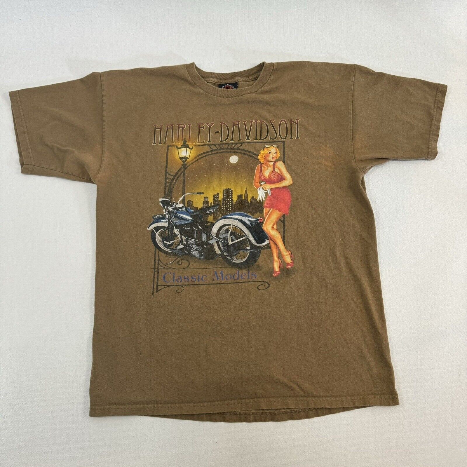 Vintage Harley Davidson Men's Large T-Shirt Prince George Va 2009 *Damaged*