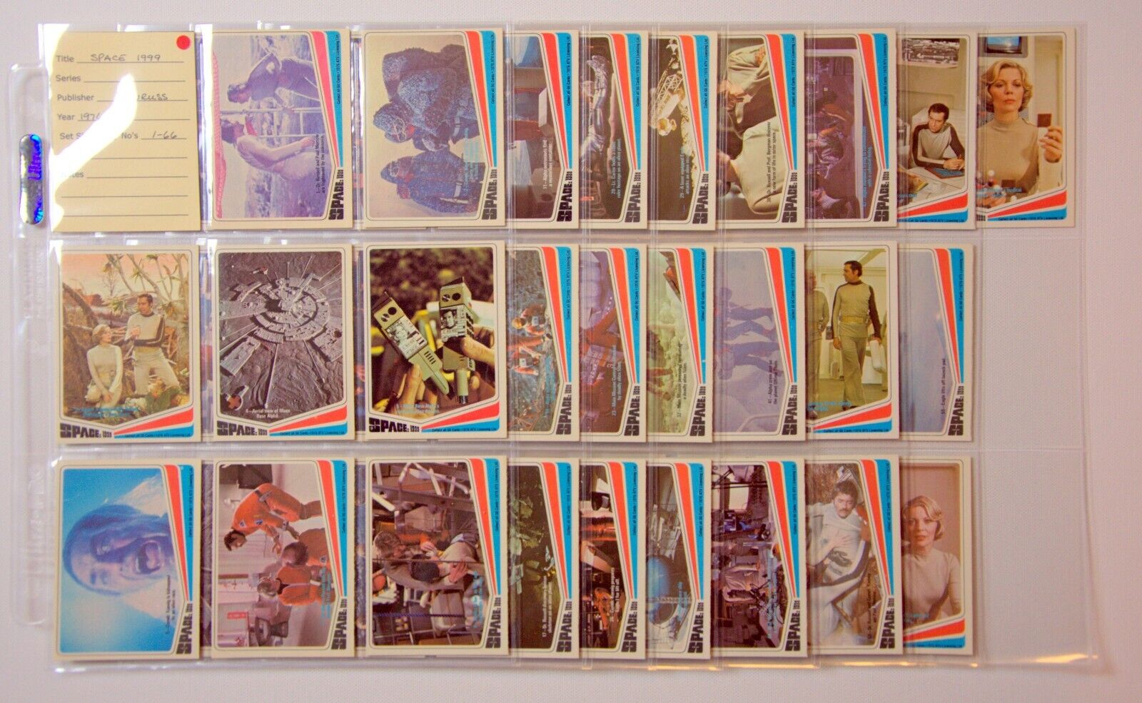 Full Set of 66 SPACE 1999 Cards, 1976 Donruss - High Grade