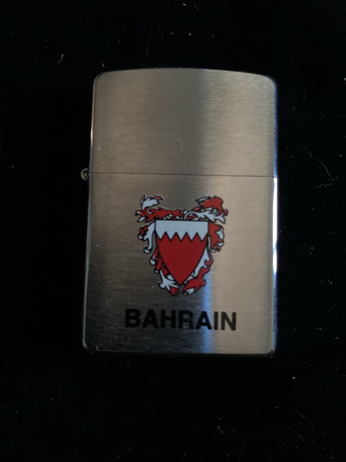 Vintage 1997 Bahrain Chrome Zippo Lighter