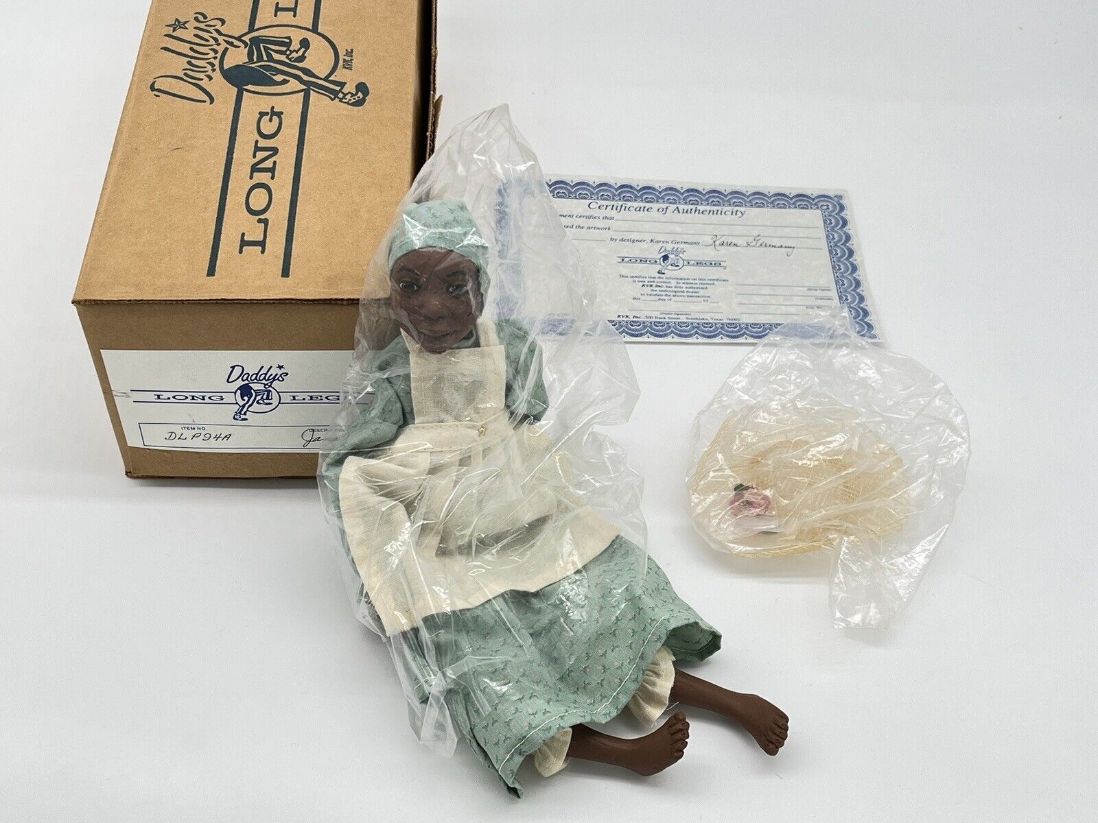 NOS Vintage Daddy's Long Legs Jane Doll African American with Box