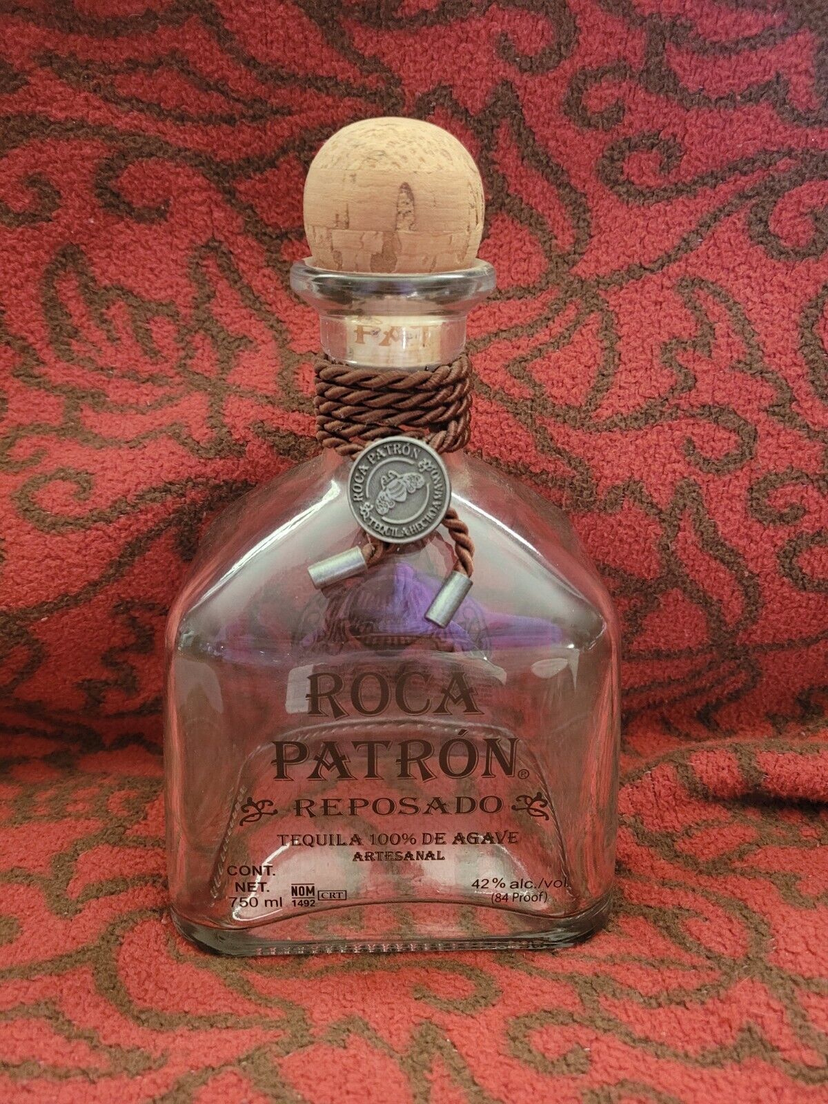 🔥 Roca Patron Silver Tequila De Agave Artesanal Reposado 750ml Empty Bottle 🔥